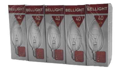 E14  40 Watt Klar Kerzenlampe (10 Stück) - Duftkissen