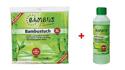 Bambustuch XL - 2er Set 80 x 60 cm + 1 Kraftreiniger 250 ml GRATIS - Mape Shop